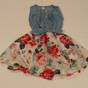 Jean floral dress